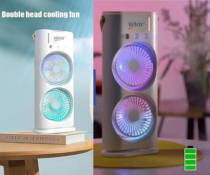 Portable Misting Fan with 3 Jets & USB Rechargeable